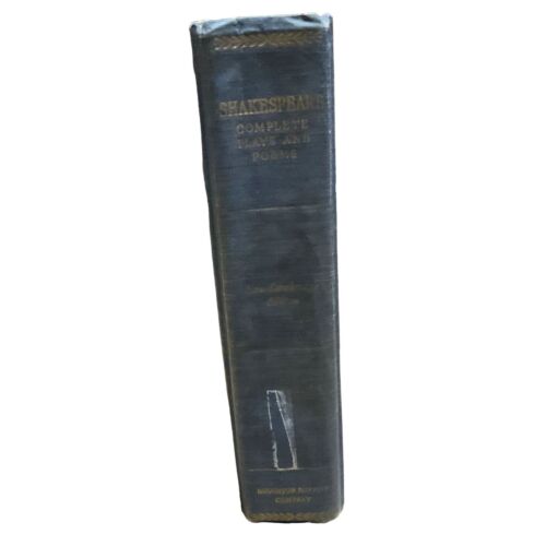 SHAKESPEARE COMPLETE PLAYS AND POEMS HARDCOVER BOOK 1942 CAMBRIDGE EDTION - Foto 5 di 11