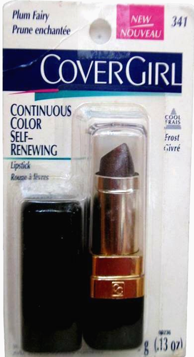 CoverGirl Continuous Color Self Renewing Lipstick #341 PLUM FAIRY "RARE"