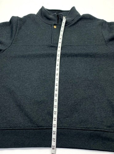 Orvis Mens Gray Long Sleeves Stand Up Collar Pullover 1/4 Zip Snap Size XL - Bild 10 von 12