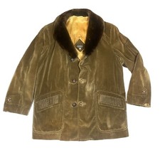 Vintage Cortefiel Men's Brown Corduroy Heavy Coat Barn Jacket Spain - Size 42
