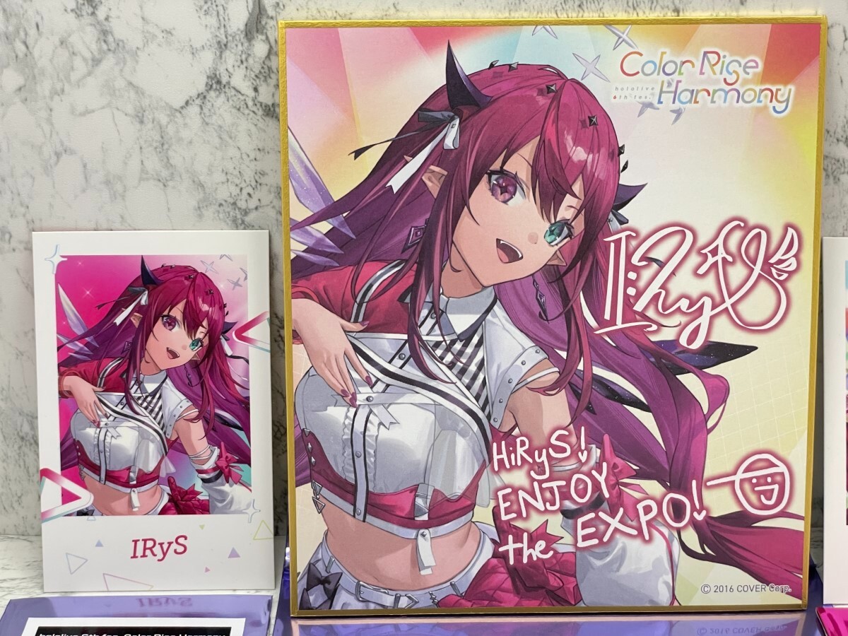 IRyS Hololive 6th fes. Color rise harmony Message Shikishi Instax