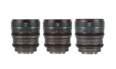SIRUI Night Walker 24+35+55mm T1.2 S35 Cine Objektiv Set mit Case (Metallgrau,