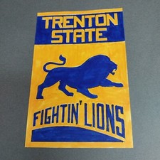 Trenton NJ New Jersey Fightin Lions 4x6 Scrapbook Shadowbox Artwork Art