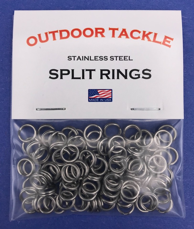 Size 6 Heavy Duty Stainless Steel Split Rings - Pack of 5 – Lure Us In Size 6 Heavy Duty Stainless Steel Split Rings - Pack of 5 – Lure Us In