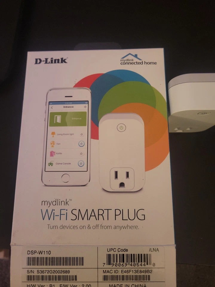 Enchufe Inteligente D-Link Wi-Fi DESCONTINUADO Encendido/Apagado Funciona con Alexa y Google (DSP-W110) Foto 4 de 4