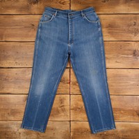 Vintage Lee Jeans Pants Trousers 34x29 USA Made 90s Riders Womens Straight