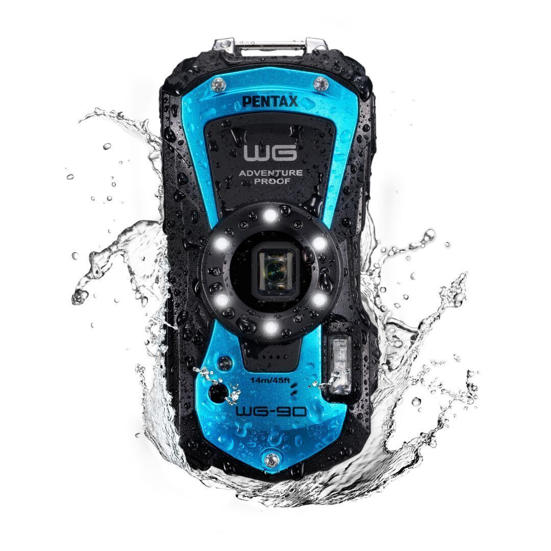 「新品未使用」PENTAX WG-90 BLUE Amazon.com : Pentax WG-90 Waterproof Digital Camera (Blue