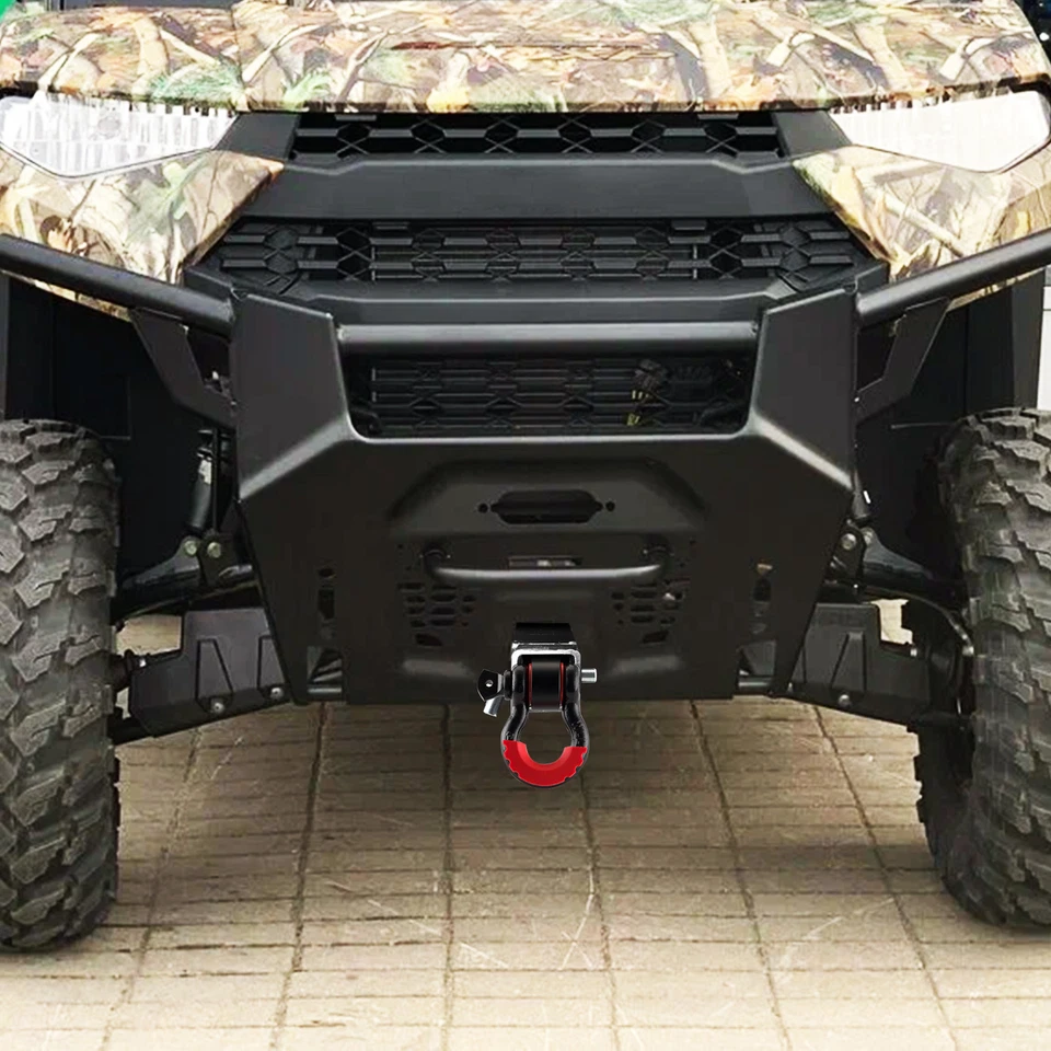 WEISEN 2" Shackle Hitch Receiver+Front Hitch Mount For Polaris Ranger XP 1000 - Imagem 3 de 4