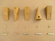 5 J200 TEETH + PINS + LOCKS FOR CATERPILLAR CAT 312B 312C 312D 320B 416I 422E