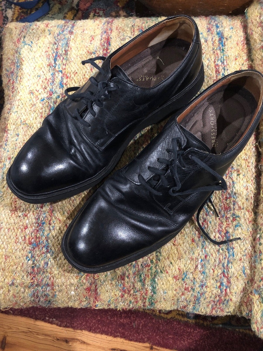 ROCKPORT DRESSPORTS BLACK Leather LACE Up Dress SHOES Men display picture 1