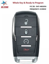For Dodge RAM 1500 2019 2020 2021 2022 2023 2024 Remote Smart Key Fob 4-Button