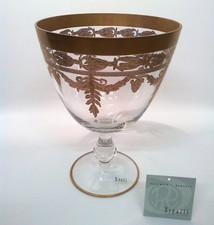 Coppa centrotavola Rigatti decorata a mano con oro zecchino da collezione regalo