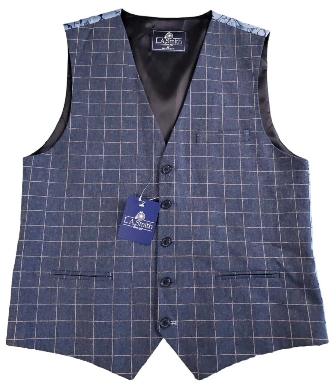L.A. Smith Waistcoat Men UK38 Regular Fit BNWT
