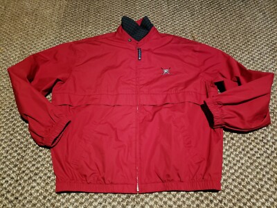 Vtg 90s Chaps Ralph Lauren Harrington blacwatch trim Golf Jacket