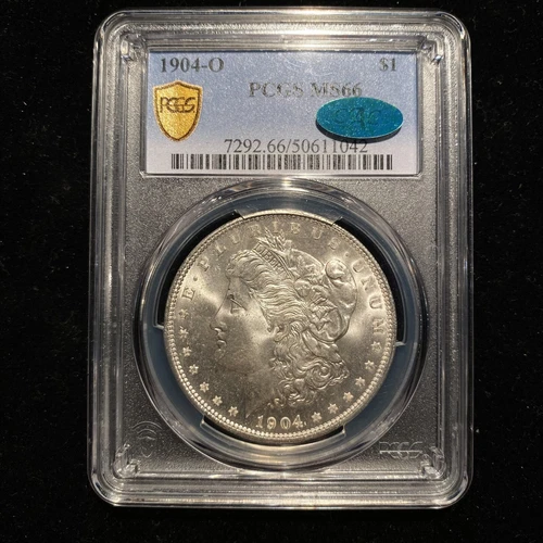 1904 O Morgan Dollar PCGS MS66 CAC Silver S$1 Choice Uncirculated BU Blast White
