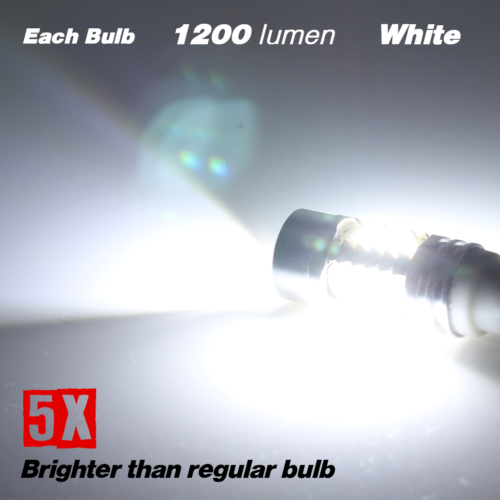 2X H16 6000K 2323 Chip White LED Projector Fog Lights Bulbs - Foto 3 di 5