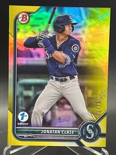 2022 Bowman Draft 1st Edition Base Gold #BD-30 Jonatan Clase 01/75