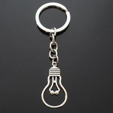 Light Bulb Electrician Science Idea Teacher Key Chain Silver Keychain Toy Gift