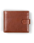 Custom Men Leather Wallet Personalized Handcrafted Bifold Coin Pocket Zip Purse