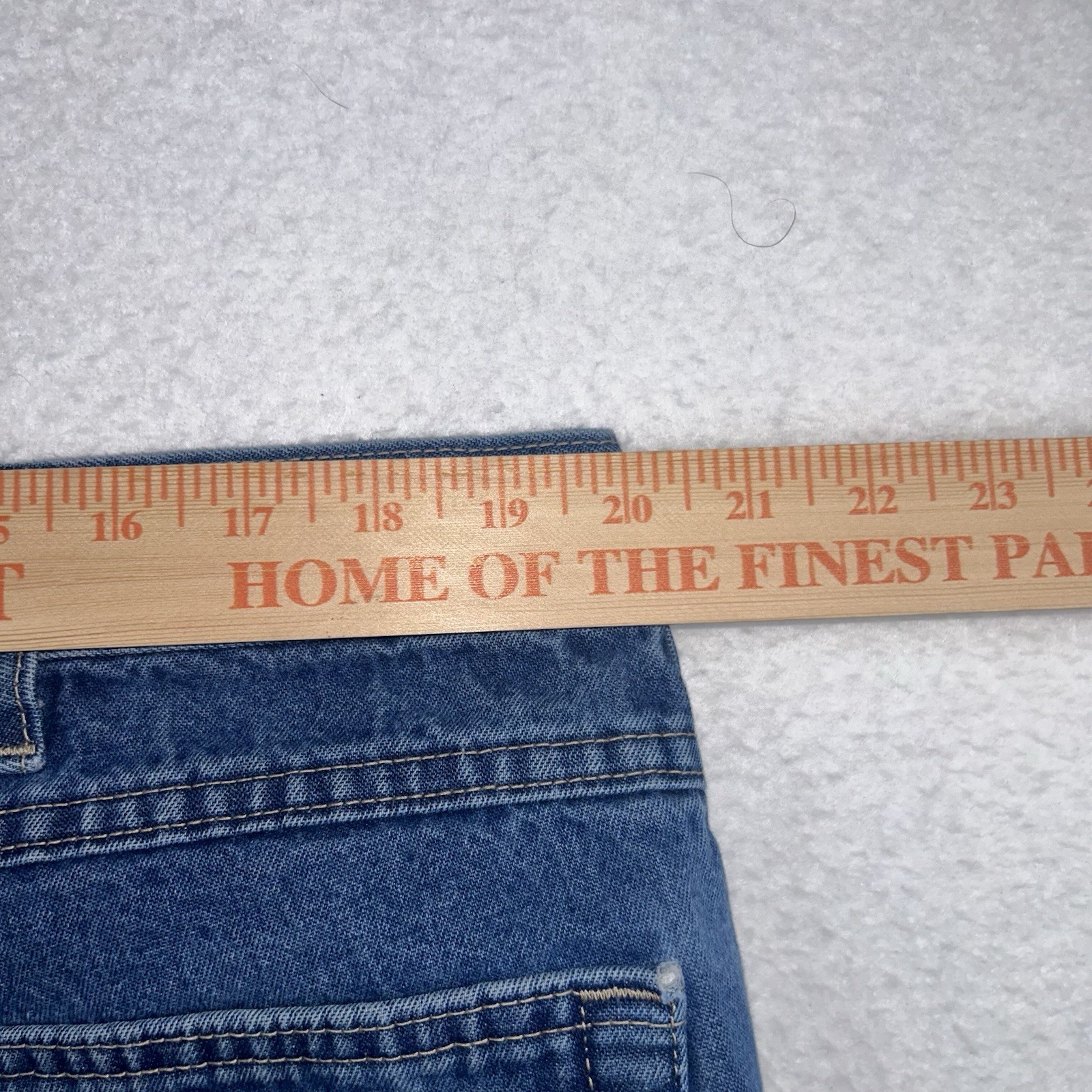 Carhartt FRB100DNM Denim Workwear Blue Jeans Mens Size 42x30 (40x27) Relaxed Fit thumbnail 7