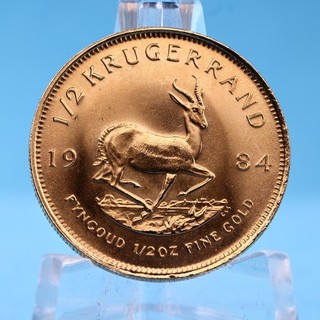 Südafrika 1/2 Rand Krügerrand 1984 1/2 Oz Gold Vz