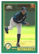 2001 Topps Chrome Traded Retrofractor #226 Adrian Hernandez RC New York Yankees
