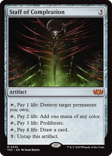 Staff of Compleation TDC 326 English NM - MTG - product listing photo