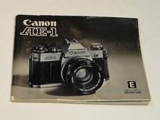 Vintage Canon AE-1 Instruction Manual - Manual Only