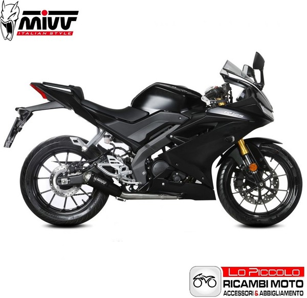 AuspuffendstüCk Mivv X-M1 Schwarz Yamaha YZF R 125 2019 2020 2021-image