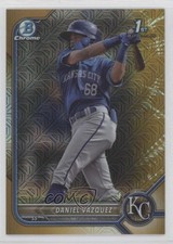 2022 Bowman Chrome Mega Box Gold Mojo Refractor 24/50 Daniel Vazquez 0l1