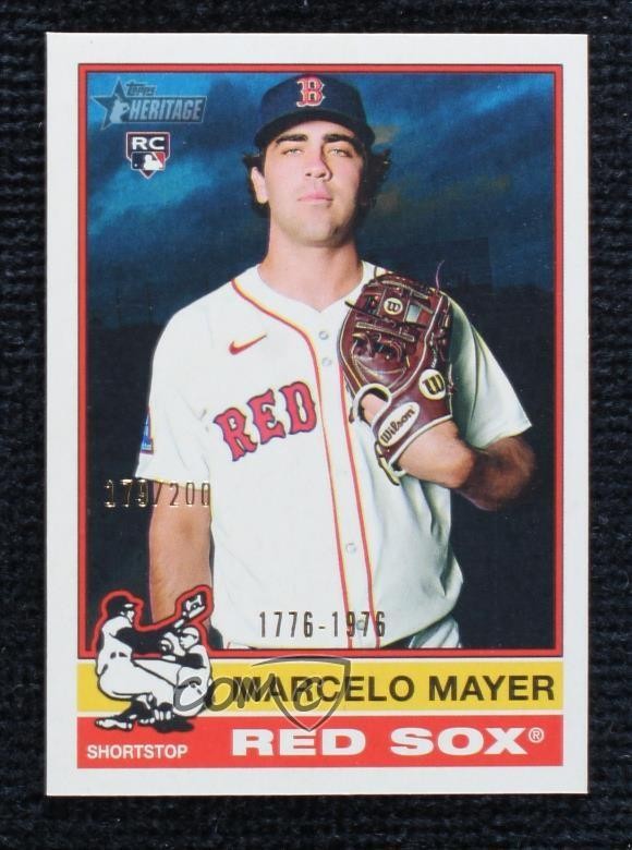 2025 Topps Heritage High Number Bicentennial 179/200 Marcelo Mayer #688 lg1