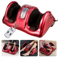 Rolling Foot Massager Shiatsu Foot Massage Machine w/ Remote Control Red