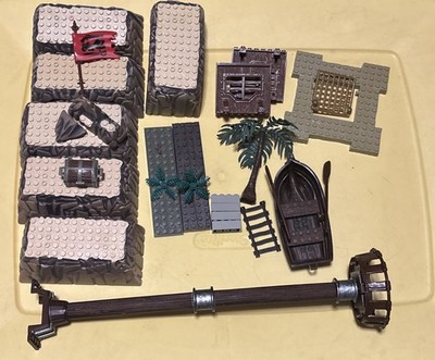 Mega Bloks Pyrates #3676 Smuggler's Fort Incomplete
