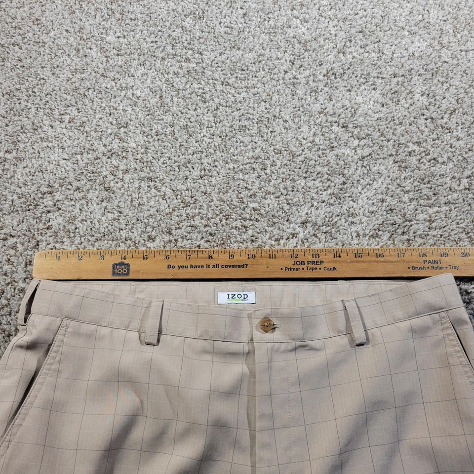 Izod Golf Pants Mens 38x32 Beige Laid Straight Performance - Image 2 of 4