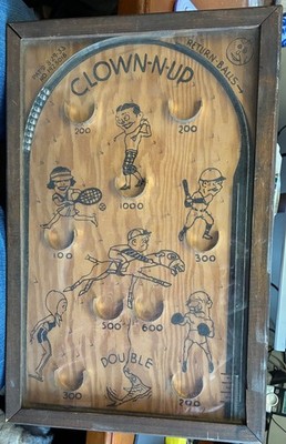 1933 Clown-N-Up Table Top Pinball Game