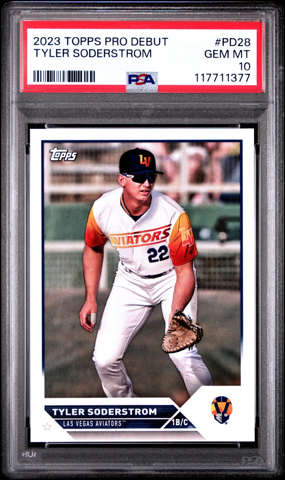 Graded 2023 Topps Pro Debut Tyler Soderstrom #PD28 Rookie Card PSA 10