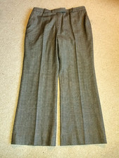 NWT 188 Womens Pants-BROOKS BROTHERS-black/white plaid wool lined trousers-14