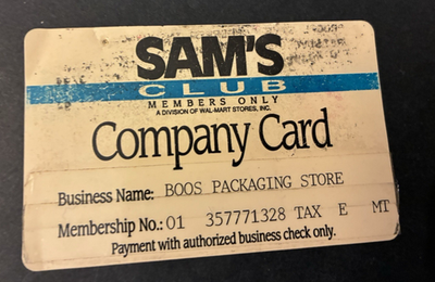 #ad vintage sams club members company membership card $4.99