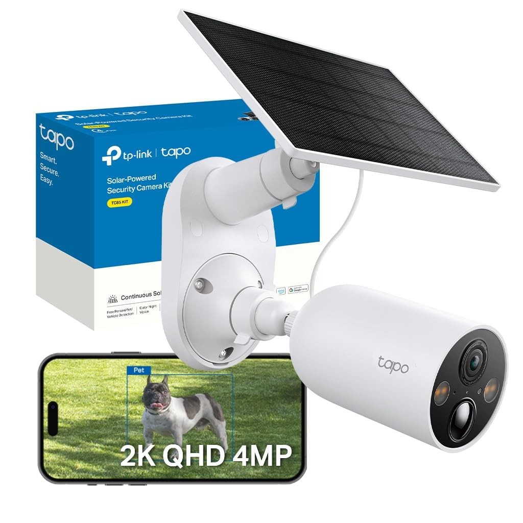 Tapo Tc82 Kit 2K 3Mp Battery Solar Security Camera Outdoor, Maintenance-Free, Colour Night Vision, Outdoor Camera No Monthly Fee, Smart Person - Image 2
