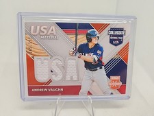 2020 Elite Extra Edition USA Materials Orange #USAM-AV Andrew Vaughn 95/199