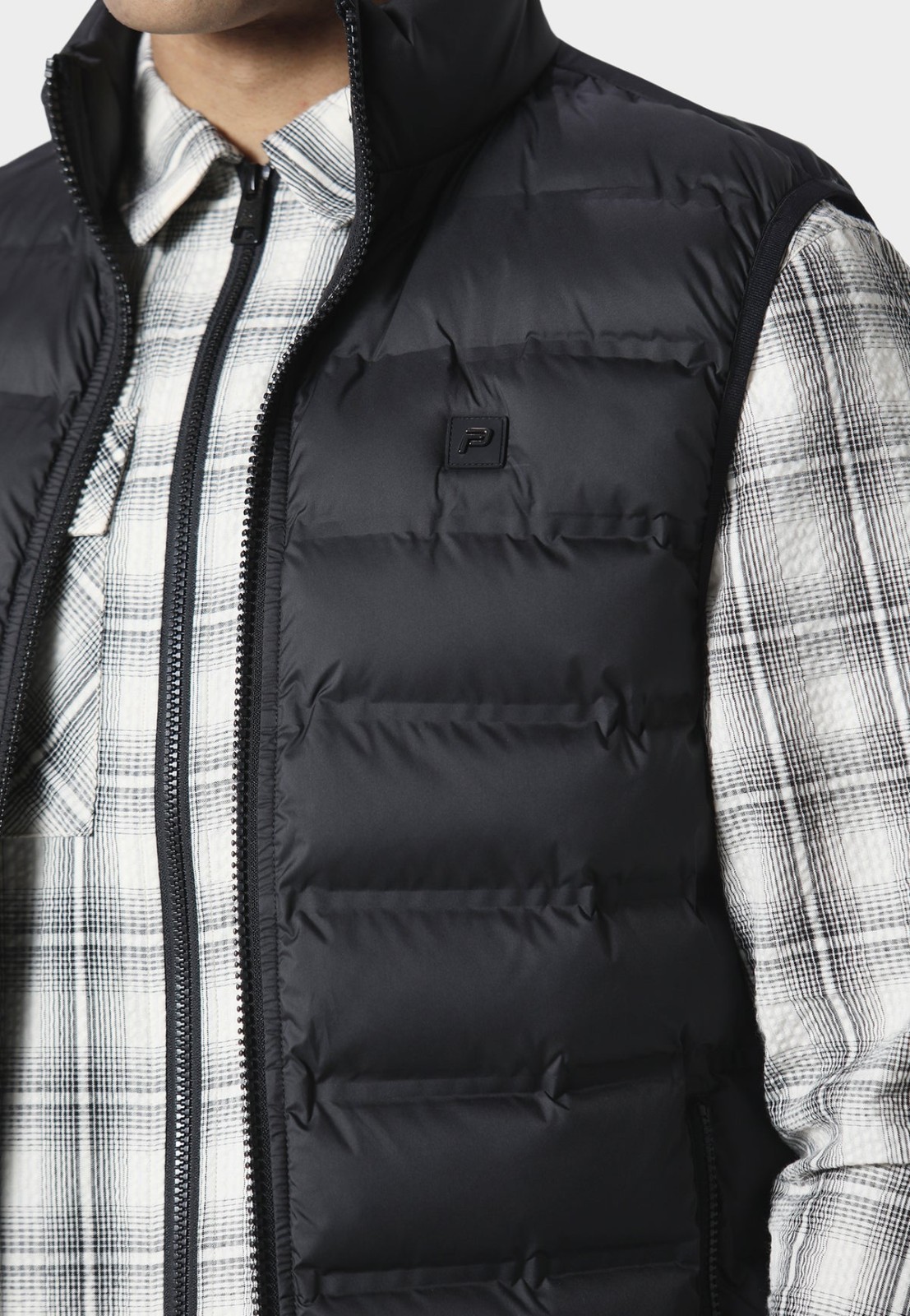 883 Police Zip Up Padded Puffa Puffer Quilted Gilet Bodywarmer Sleeveless Black image 2