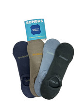 Bombas Cushioned No Show Socks 4-Pack Size L Multicolor Midweight NEW