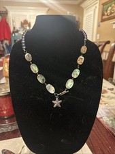 Handmade Pearl Necklace With Mother Of Pearl And Starfish Charm