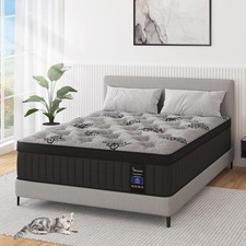 Queen Mattress, 12 Inch Hybrid Mattresses Bed in a Box with Gel Memory Foam ...