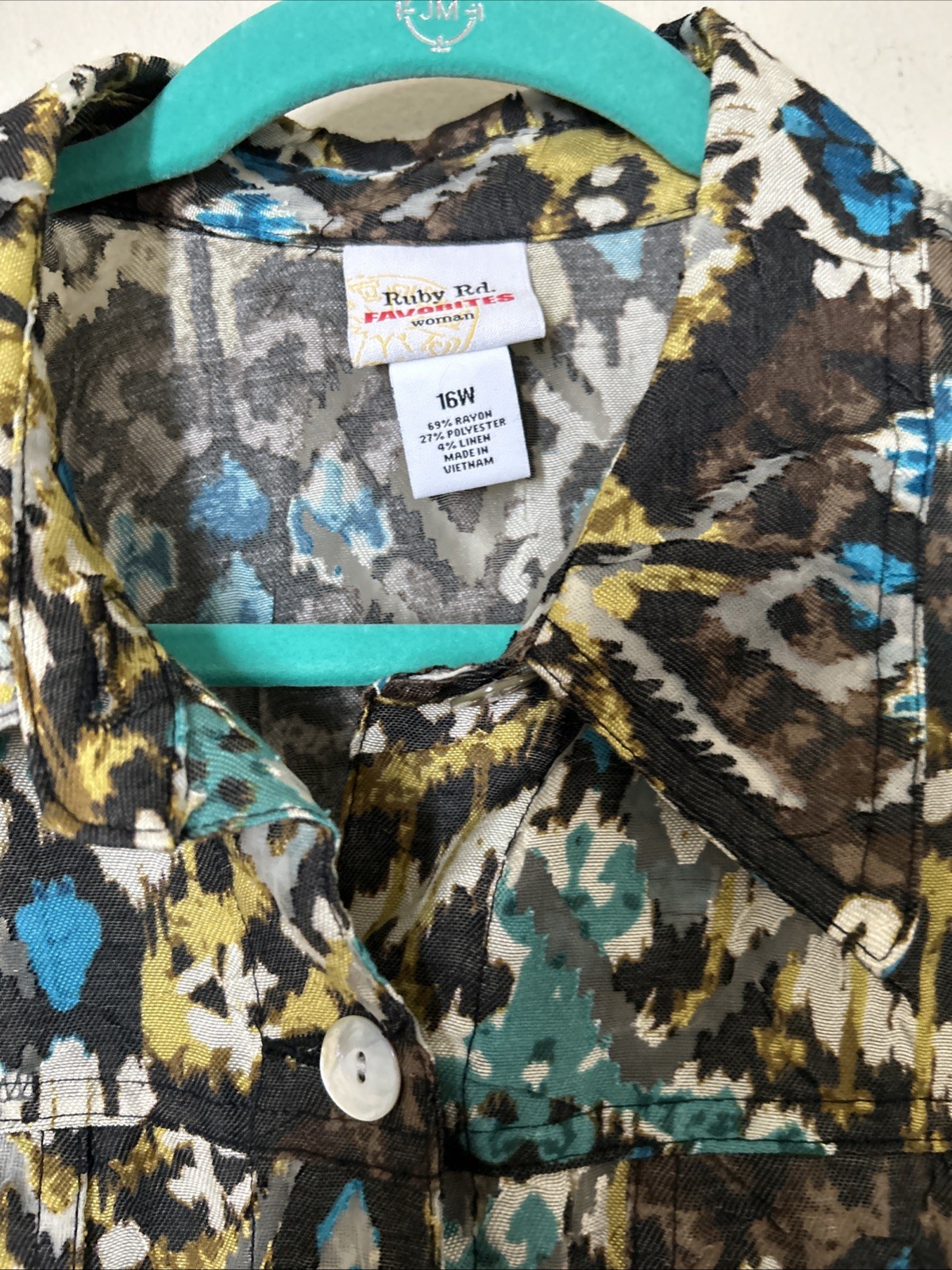 Ruby Rd. Lightweight Jacket Multicolor Geometric … - image 2