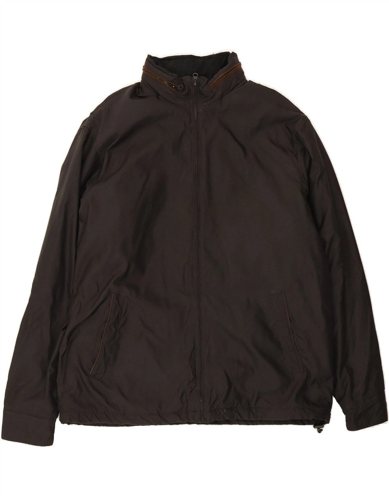 CHAPS Mens Hooded Windbreaker Jacket UK 42 XL Black Polyester AS09