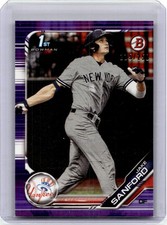 2019 Bowman Draft Purple Rookie Jake Sanford RC /250 New York Yankees #BD-82
