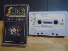 RARE OOP Status Quo CASSETTE TAPE 100 Minutes of PAPER LABELS psych hard rock 
