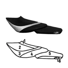 BlackTip Jetsports Seat Cover for Kawasaki Ultra 250 260X 300X 310X 2007-2018