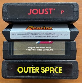 Atari 2600 7800 2600+ 7800+ Joust - Reactor - 2 More